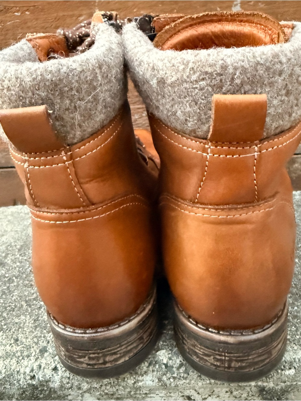 Taos Cutie Boots Women 41 /10-10.5 Casual Lace Up & Zip Ankle Boot Brown Leather - Picture 7 of 10